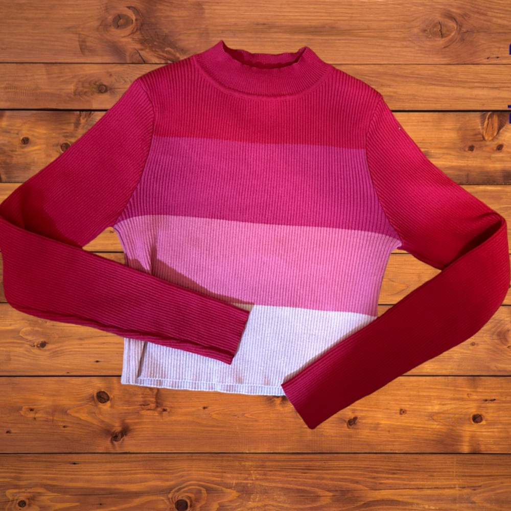 Pink Crop Top Sweater